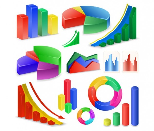 web vector unique ui elements stylish statistics quality pie chart original new interface illustrator high quality hi-res HD growth graphic graph fresh free download free elements download detailed design creative colorful charts 3d 