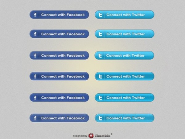 web unique ui elements ui twitter connect stylish social quality psd original new modern interface hi-res HD fresh free download free facebook connect elements download detailed design creative clean buttons blue 