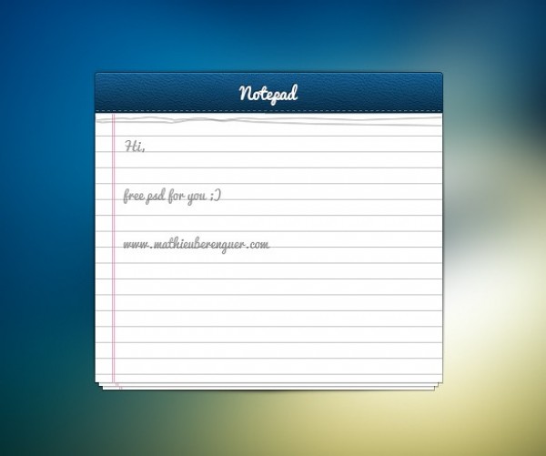 web unique ui elements ui stylish stacked quality psd paper original notepad note new modern lined note lined interface hi-res HD fresh free download free elements download detailed design creative clean blue 