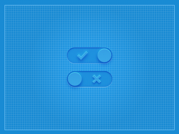 ui elements ui toggles switches switch set on/off grid free download free check blue background 