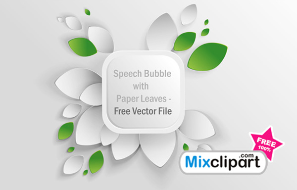 white ui elements ui speech bubble paper leaves free download free dialogue box dialog box cutout cloud chat box 
