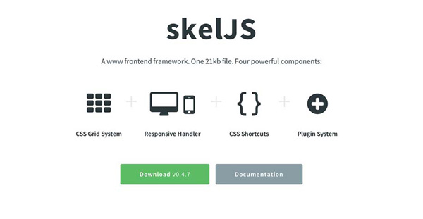 ui elements ui skeljs site shortcuts responsive pluging js handler grid system front-end free download free framework app 