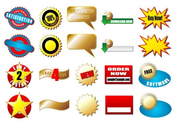 web vector unique ultimate ui elements stylish stickers shopping satisfaction guaranteed sales quality original order now online store new modern interface illustrator high quality high detail hi-res HD graphic fresh free download free elements download detailed design creative buy now  