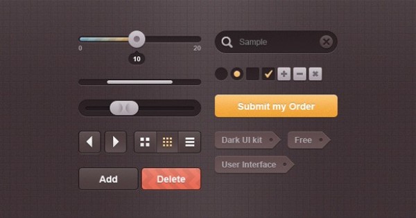 web unique ui set ui kit ui elements ui toggles tags stylish sliders set search field quality psd progress bar original new modern kit interface hi-res HD fresh free download free elements download detailed design dark ui kit dark creative clean check boxes buttons 