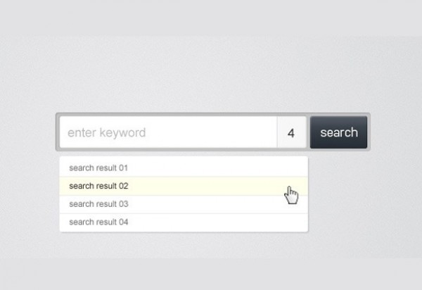 web unique ui elements ui stylish search field search results detection quality psd original new modern interface hi-res HD fresh free download free form elements download detailed design creative clean autocomplete ajax 