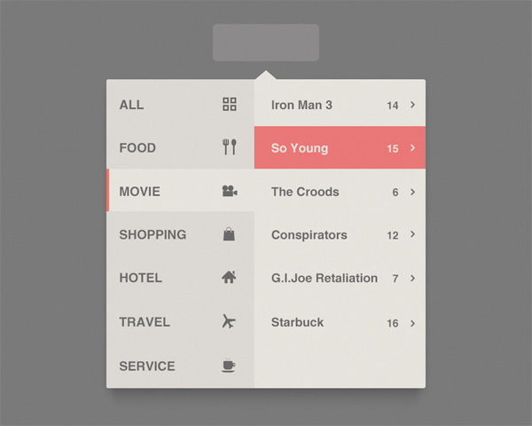 vertical menu ui elements ui submenu rollout popup popout menu list icons free download free 