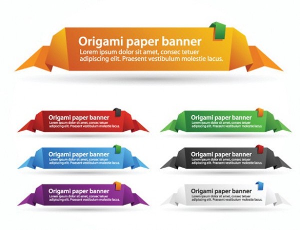 web vector unique ultimate ui elements tag stylish quality paper banner paper original origami banner origami new modern label interface illustrator high quality high detail hi-res HD graphic fresh free download free folded paper elements download detailed design creative colorful banner 