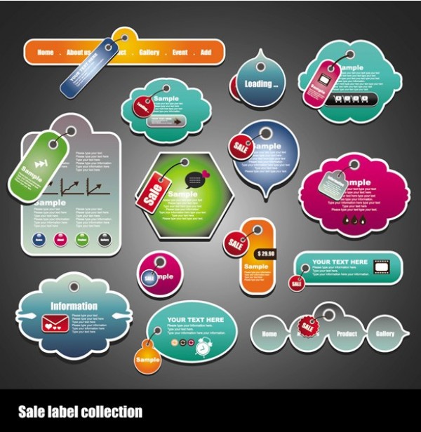 web vector unique ultimate ui elements tags stylish stickers set sale quality pack original new modern labels interface illustrator high quality high detail hi-res HD graphic fresh free download free elements download detailed design creative 