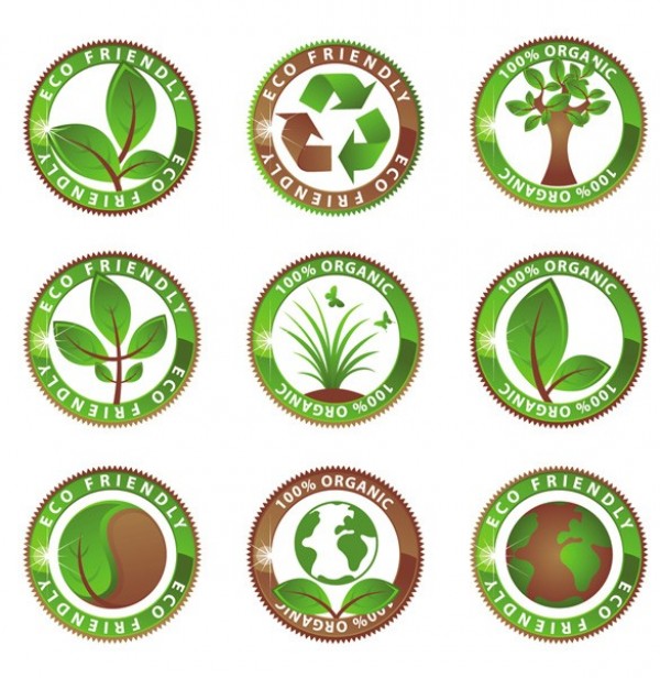 web vector unique ultimate stylish stickers quality pack original organic new nature natural modern illustrator high quality green graphic fresh free download free environment ecology eco friendly download design creative 