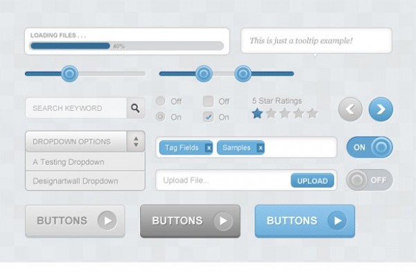 web kit web unique ui elements ui stylish simple quality original new modern kit interface hi-res HD grey gray fresh free download free elements download detailed design creative clean buttons blue 
