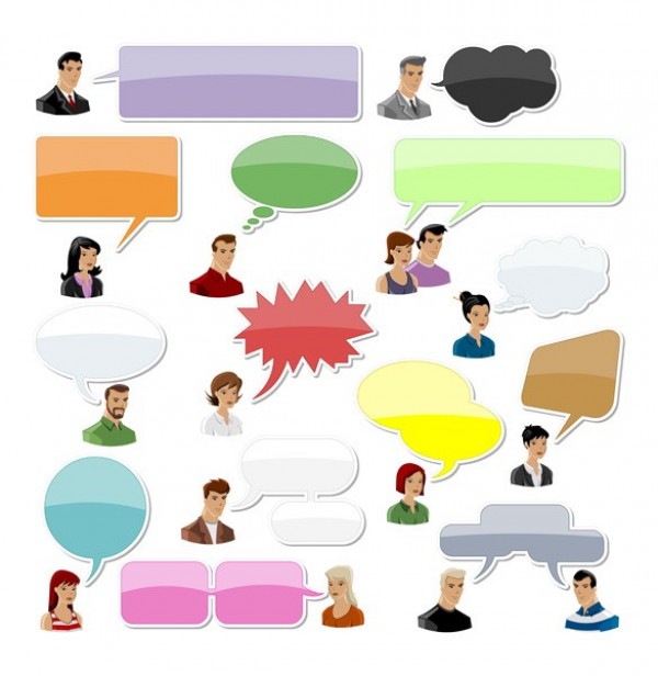 web vector unique ui elements talk stylish speech bubbles quality people original new interface illustrator high quality hi-res HD graphic fresh free download free elements download dialogue box detailed design creative cloud chat bubble avatars 