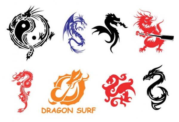 web vector unique ui elements stylish set quality original oriental new interface illustrator icons high quality hi-res HD graphic fresh free download free elements dragons dragon download detailed design creative chinese AI 