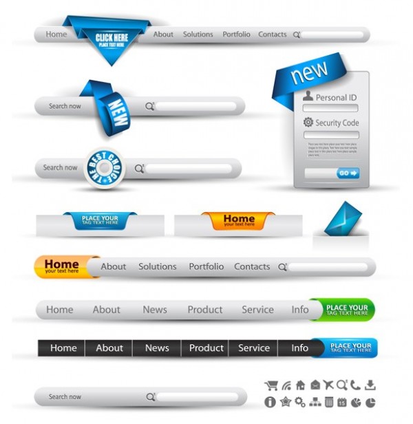 web vector unique ultimate ui elements tags stylish search quality pack original new navigation bar navigation modern menu login interface illustrator icons high quality high detail hi-res HD graphic fresh free download free form elements download detailed design creative box bar 