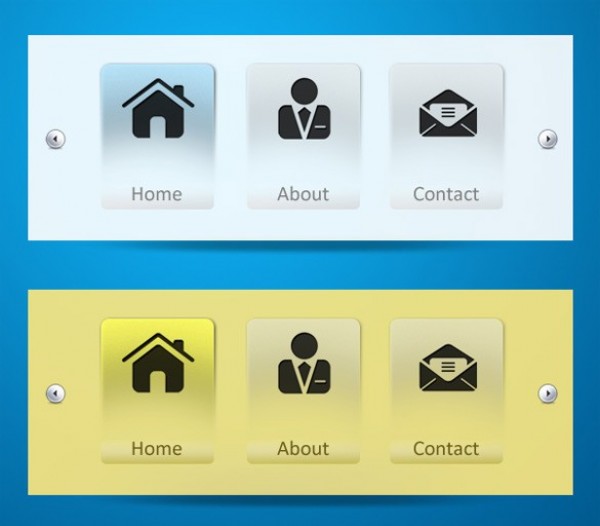 yellow web unique ui elements ui stylish simplistic simple set quality psd original new navigation nav modern menu interface home hi-res HD fresh free download free elements download detailed design creative contact clean buttons blue basic about 
