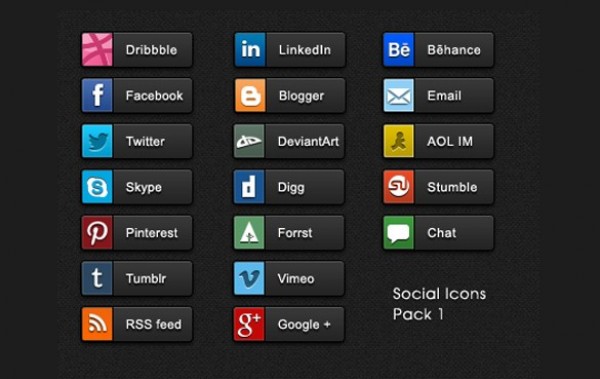 web unique ui elements ui stylish social buttons social set quality psd pack original new networking modern media interface hi-res HD fresh free download free elements download detailed design dark creative colorful clean bookmarking 