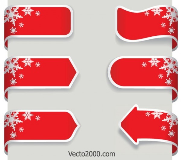 winter web vector unique ui elements stylish snowflakes sale ribbon red quality original new label interface illustrator high quality hi-res HD graphic fresh free download free EPS elements download detailed design creative corner christmas banner cdr banner AI 
