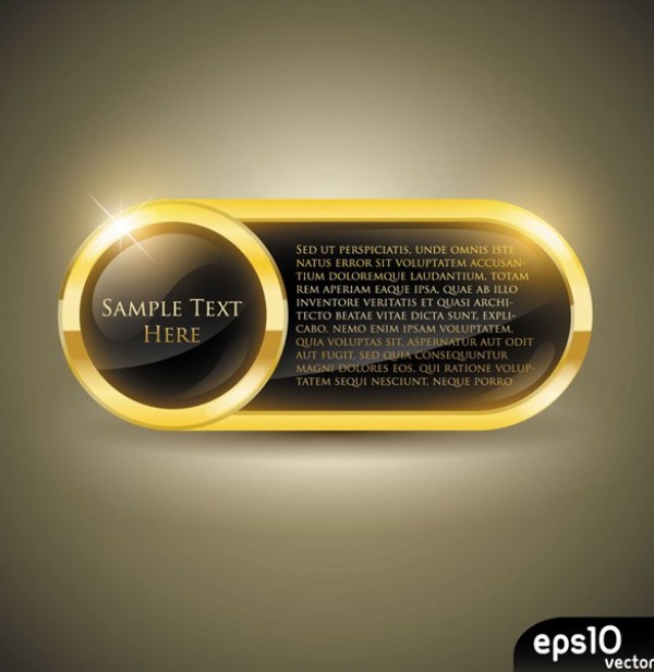 web vector unique ultimate ui elements text stylish round quality pack original oblong new modern interface illustration high quality high detail hi-res HD graphic gold glossy gleaming fresh free download free frame elements download detailed design creative 