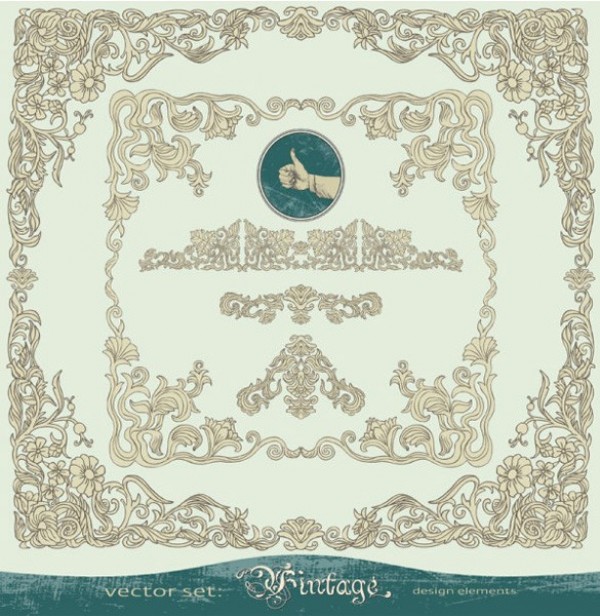 web vintage vector unique ultimate ui elements stylish scroll retro quality Patterns pack original new interface illustrator high quality high detail hi-res HD graphic fresh free download free floral elements download detailed design decorative decoration creative borders 