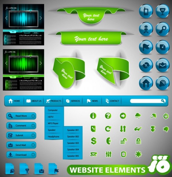 web vector unique ultimate ui elements tags stylish sliders quality pack original new modern menu interface image slider illustrator icons high quality high detail hi-res HD graphic fresh free download free elements dropdown menu download detailed design creative buttons 