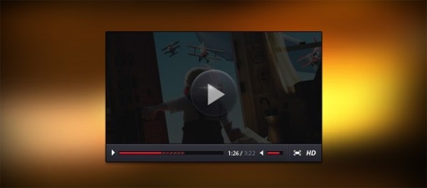 web video player unique ui elements ui stylish red quality psd player original new modern interface hi-res HD fresh free download free elements download detailed design dark creative clean 