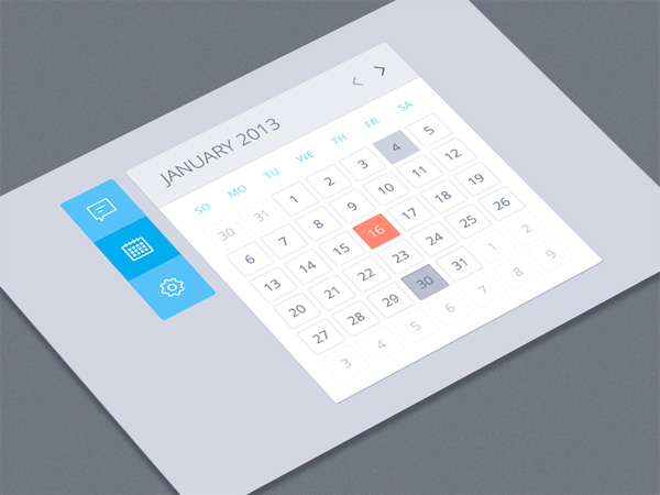ui elements ui toolbar sidebar menu free download free flat calendar flat calendar blue 