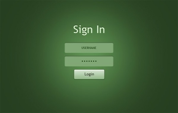 web unique ui elements ui stylish signin quality psd panel original new modern login interface hi-res HD green fresh free download free form elements download detailed design creative clean button box 