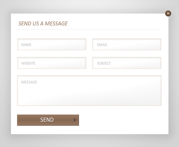 ui elements ui send button modal message light free download free contact form contact box 