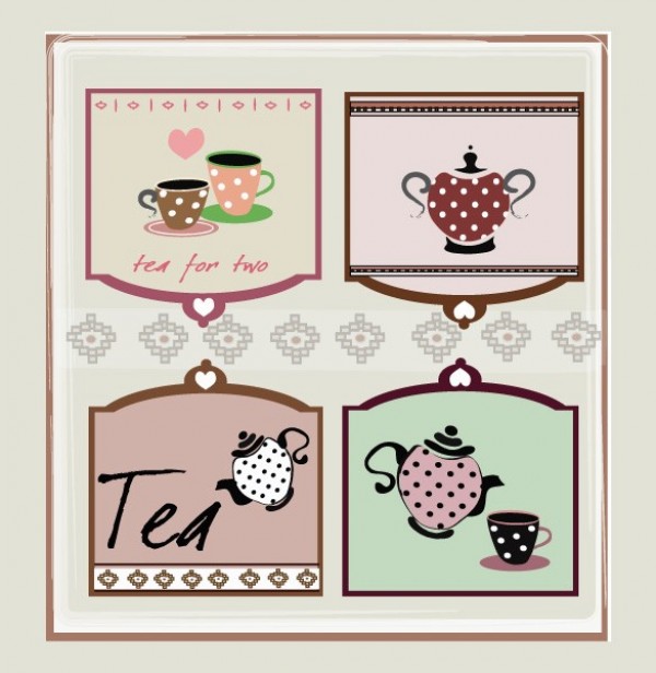 web vintage vector unique ultimate ui elements teapot tea pot tea for two tea stylish retro quality quaint pack original old fashioned new labels interface illustration icecream high quality high detail hi-res HD graphic fresh free download free elements download detailed design creative coffee 
