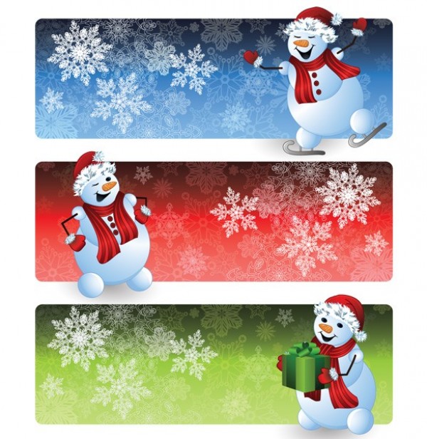 wintertime winter web vector unique ui elements stylish snowman snowflake snow quality original new interface illustrator high quality hi-res HD graphic fresh free download free elements download detailed design creative banners background 