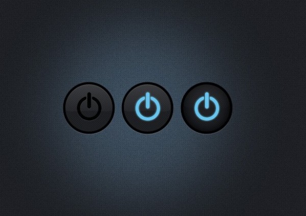 web unique ui elements ui stylish states set round quality psd power button power original on off on off new modern interface hi-res HD fresh free download free elements download detailed design dark creative clean buttons blue 