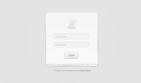 white ui elements stacked paper panel login form login free download free field download avatar 