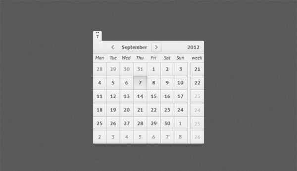 weeks web unique ui elements ui stylish quality psd original new month modern light interface hi-res HD fresh free download free elements download detailed design date display date creative clean calendar 