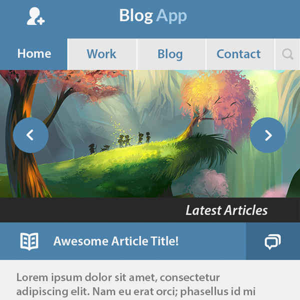 ui elements social icons free download free flat blog app flat download content slider blog app blog blocks app 