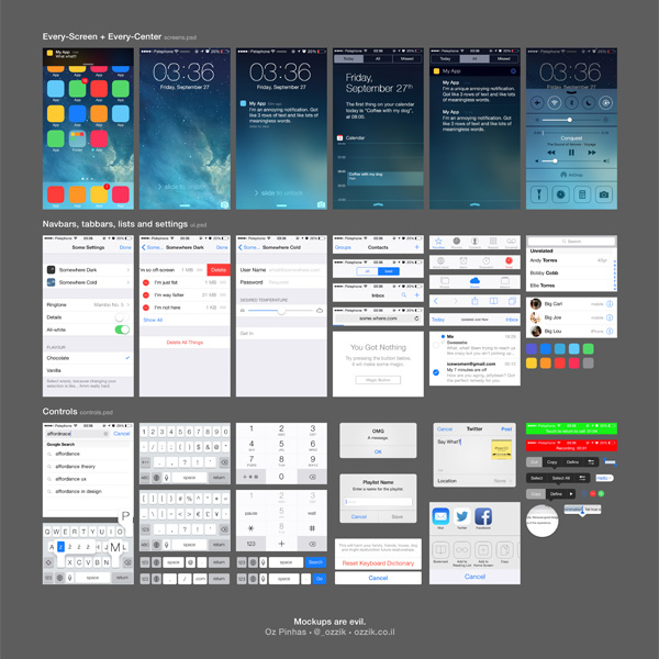 ui kit ios7 ui elements system screen set pack navigation menu ios7 ui elements ios7 system screen ios7 lists icons free download free download 