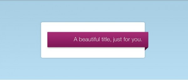 web unique ui elements ui title stylish ribbon quality psd pink original new modern interface hi-res HD fresh free download free feature elements download detailed design creative corner clean banner 