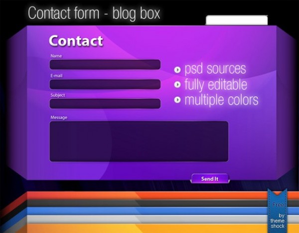 web unique ui elements ui stylish simple quality original new modern messages interface hi-res HD fresh free download free email elements download detailed design creative contact form contact colorful clean box blog box 