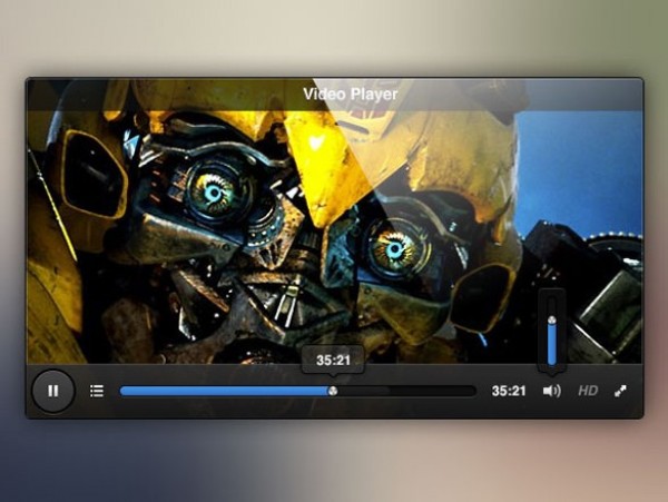 web video player unique ui elements ui stylish slider shakedesign quality psd player original new modern interface hi-res HD glossy fresh free download free elements download detailed design dark creative controls clean 