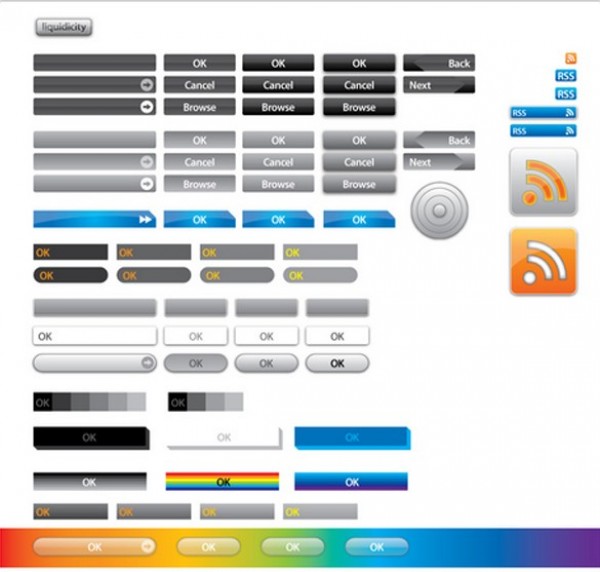 web vector buttons set vector buttons vector unique ui elements stylish striped button states set RSS quality pack original new interface illustrator high quality hi-res HD grey graphic fresh free download free elements download detailed design creative buttons blue AI 