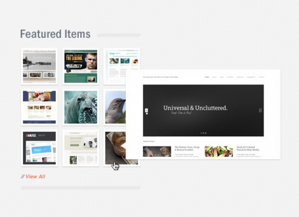 web unique ui elements ui thumbnails stylish sidebar quality psd preview original new modern minimal mini jquery Javascript interface hi-res HD gallery fresh free download free elements download detailed design creative clean 
