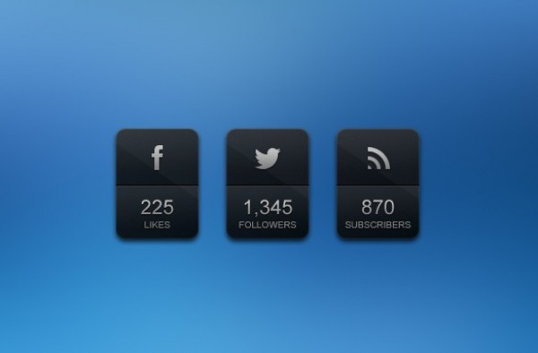 web unique ui elements ui twitter subscribers stylish social feeds counter social set rss counter quality psd original new modern likes interface hi-res HD fresh free download free followers feeds Facebook elements download detailed design creative clean buttons  