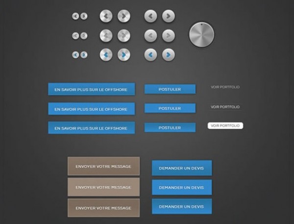 web unique ui elements ui stylish set round metal buttons quality player buttons set player original new modern metal buttons interface hi-res HD fresh free download free fireworks png elements download detailed design creative clean buttons brown blue 