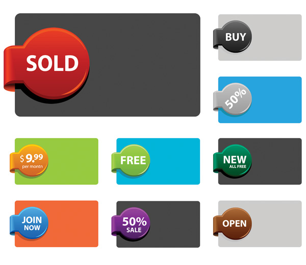 web vector unique ui elements stylish set sales label sale tag quality original new labels interface illustrator high quality hi-res HD graphic fresh free download free flat feature EPS elements download discount detailed design creative colors colorful card buy badges 