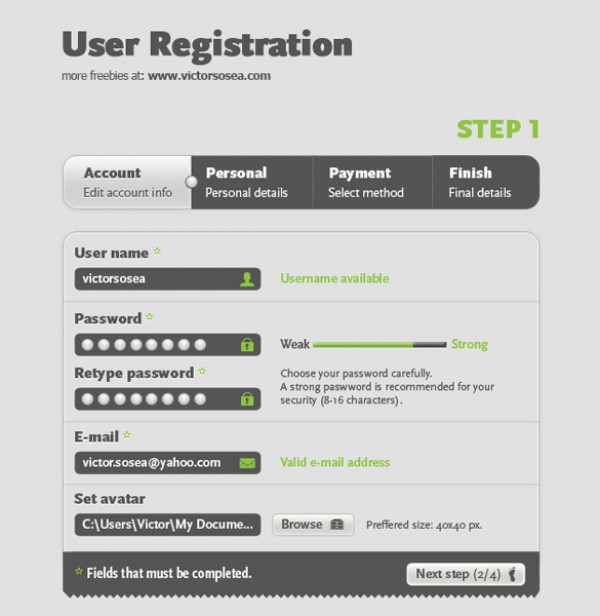 web Vectors vector graphic vector user registration form user unique ultimate step by step registration form registration quality Photoshop pack original new modern illustrator illustration high quality fresh free vectors free download free form download design creative AI 