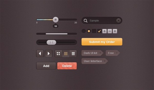web unique ui set ui kit ui elements ui tags stylish sliders set radio buttons quality progress bar original new modern interface input field hi-res HD grid/view fresh free download free forward/back buttons elements download detailed design dark creative clean check boxes buttons 