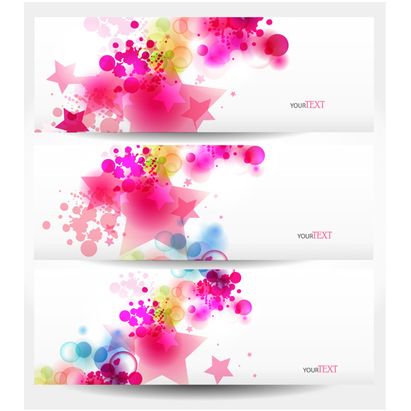 web vector unique ui elements stylish stars set quality pink original new interface illustrator high quality hi-res headers HD graphic fresh free download free EPS elements download detailed design creative bubbles bokeh banners abstract stars banners abstract 