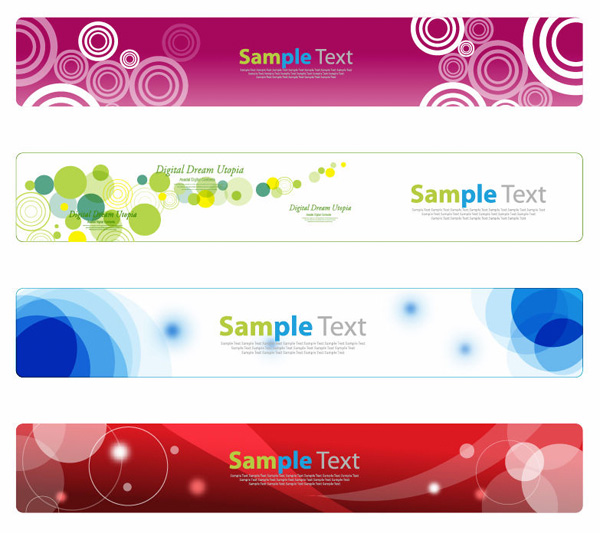 web vector unique ui elements stylish set red quality pink original new interface illustrator horizontal high quality hi-res headers HD green graphic fresh free download free elements download detailed design creative circles bubbles bokeh blue banners abstract 
