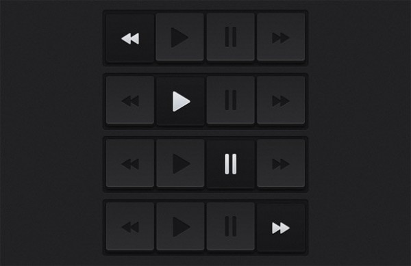 web unique ui elements ui stylish simple quality player buttons player original new music player modern interface hi-res HD fresh free download free elements download detailed design dark creative clean buttons black 