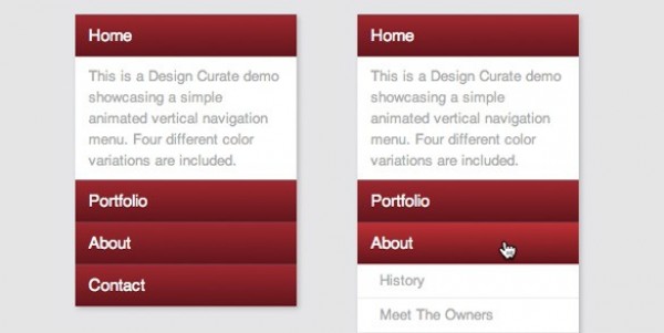 web vertical unique ui elements ui stylish red quality psd original new navigation modern interface hi-res HD fresh free download free elements dropdown download detailed design creative collapsing clean 