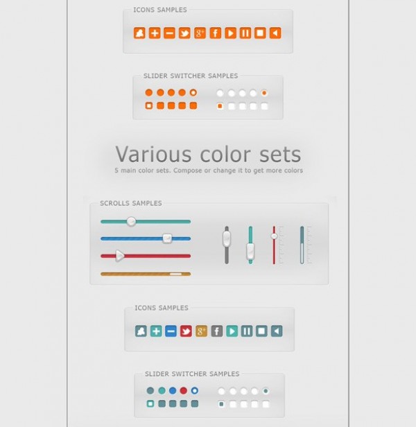 web unique ui set ui kit ui elements ui toggles switches stylish social icons slider scroll quality psd original new modern interface icons hi-res HD fresh free download free elements download detailed design creative colors colorful clean bar  