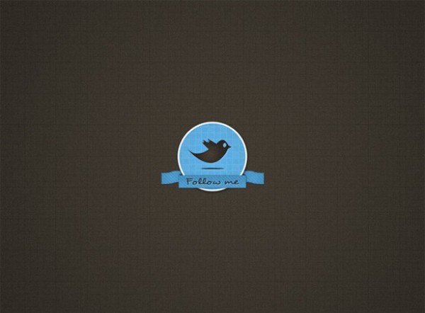 web unique ui elements ui twitter follow me twitter button twitter badge textured stylish ribbon banner ribbon quality psd original new modern interface hi-res HD fresh free download free follow me elements download detailed design creative clean button blue 